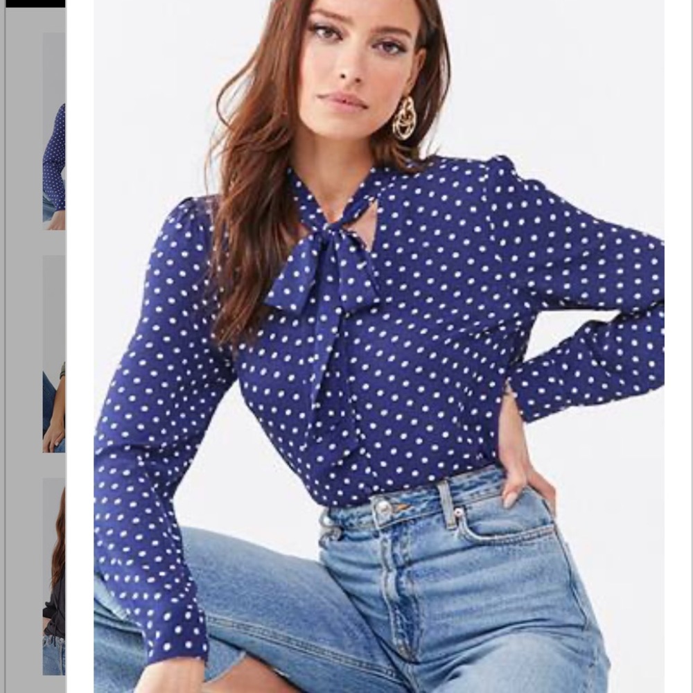 Polka dot top